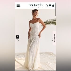 House of CB Seren Vintage Cream Dress Size XS